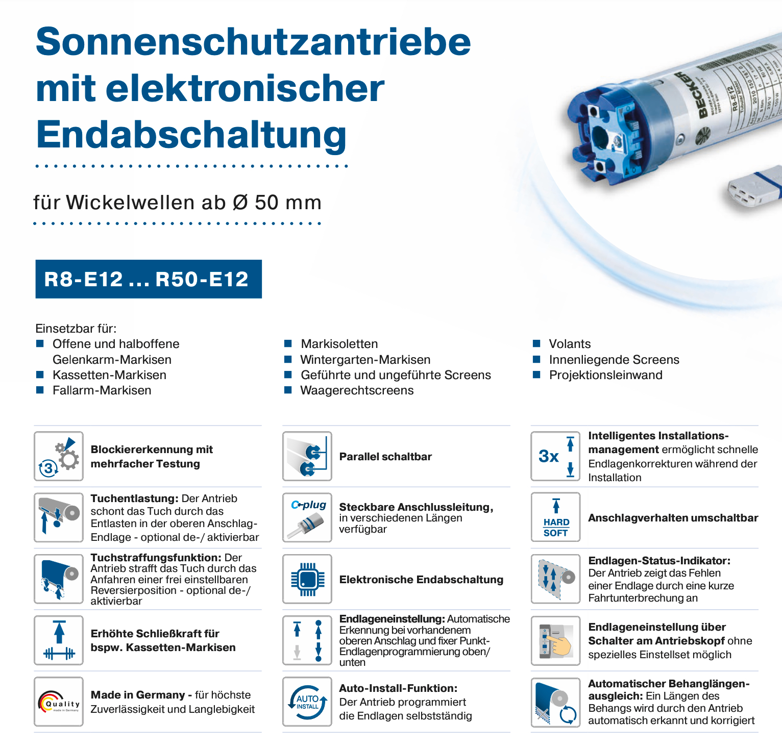 Sonnenschutzmotor R-E12