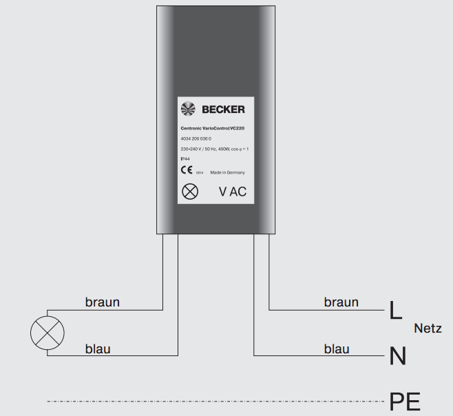 Funkempfänger VC220 für Beleuchtungsanlagen