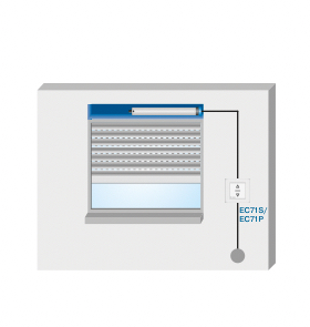 Schalter EC71S Komplett mit Aufputzgehäuse