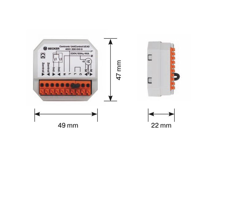 Einzel-/Gruppensteuergerät Centronic UnitControl UC42